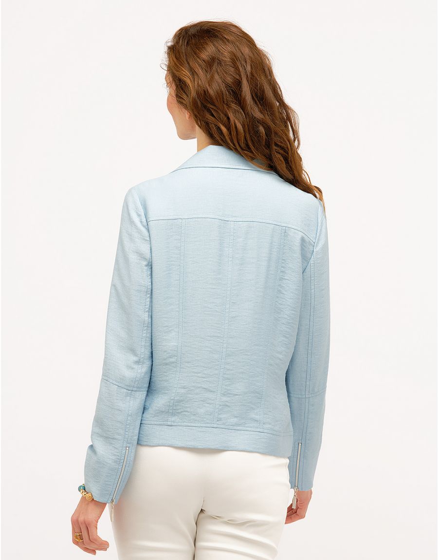 Veste chic bleu ciel