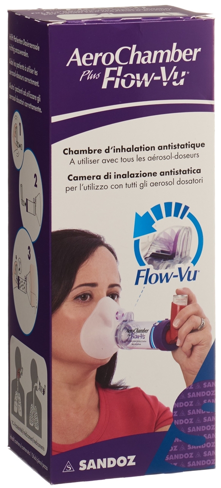 AEROCHAMBER PLUS Flow-Vu kleine Maske violett 1 Stk