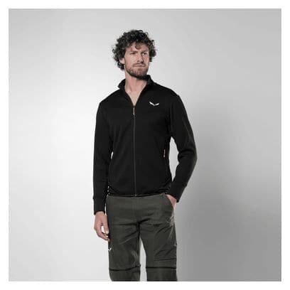 Polaire Homme Salewa Puez Waffle Hybrid Noir
