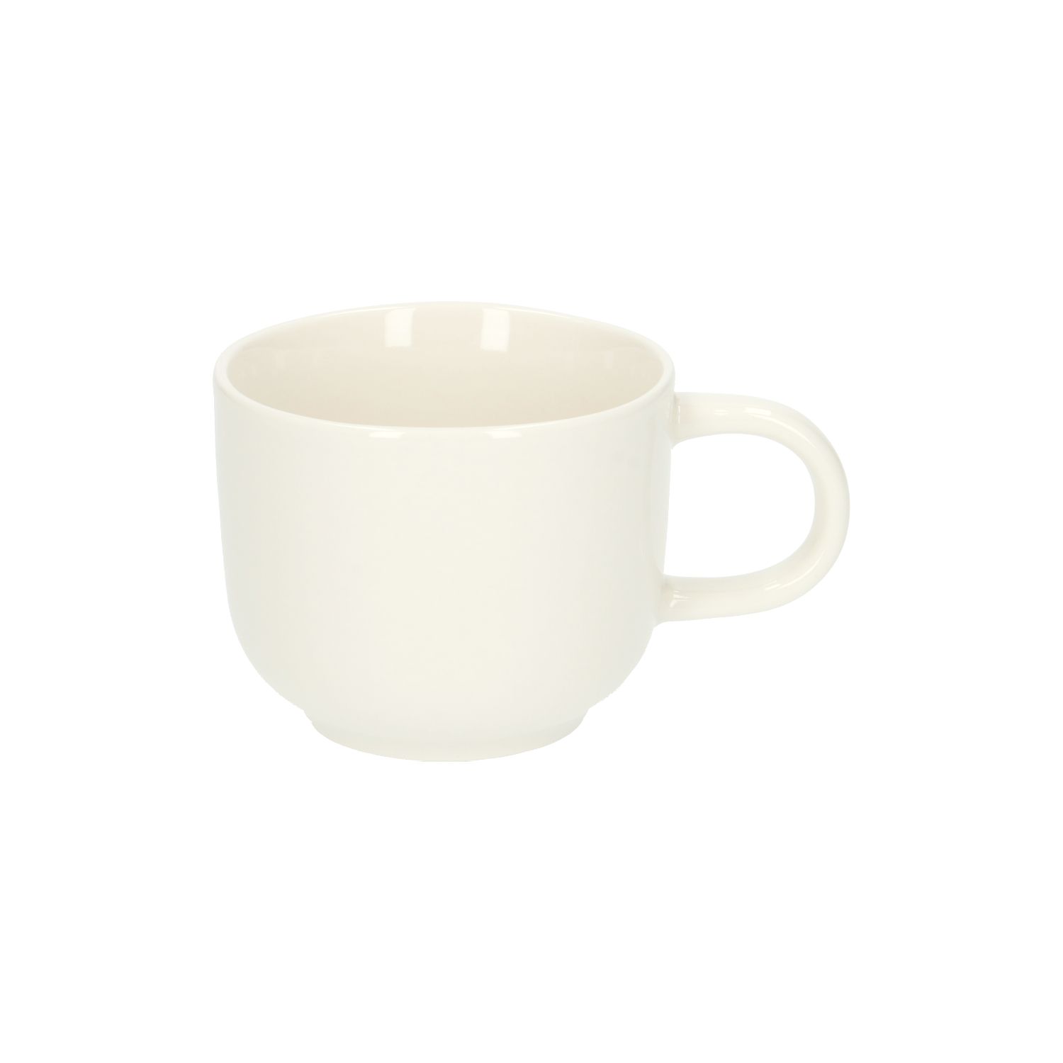 Espressomok, organisch, porselein, wit, Ø 7,7 cm