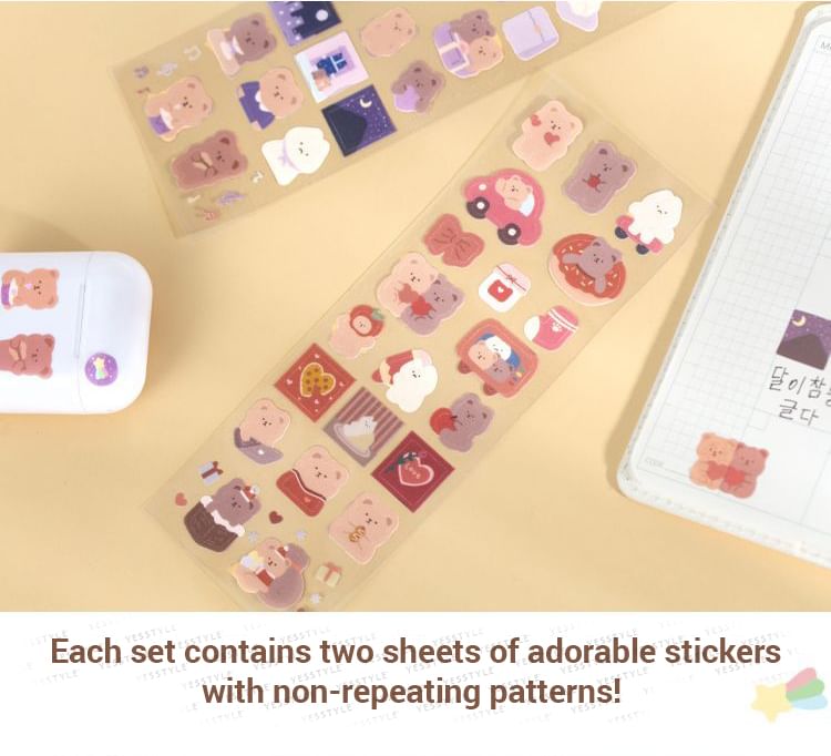 Kumi Fanchant - Berenprint PET-stickers