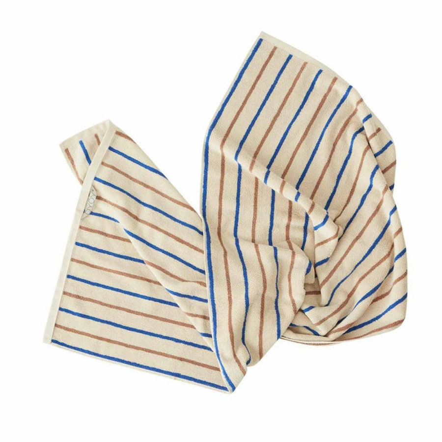 OYOY Handtuch Raita caramel optic blue