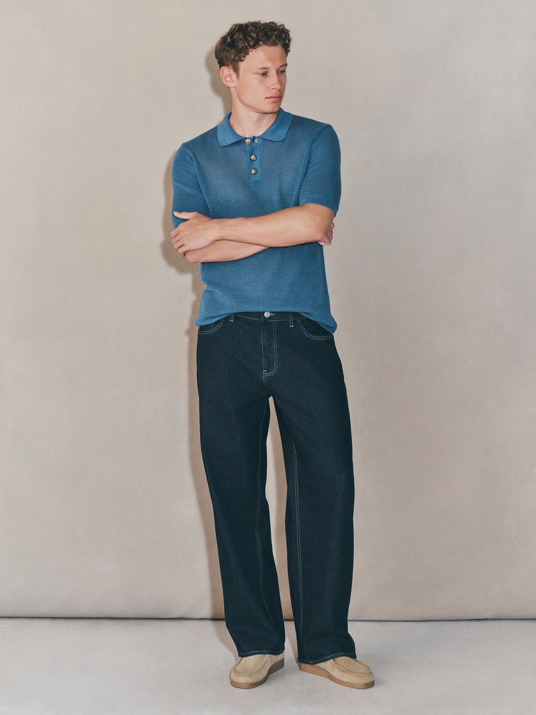 Donkerblauw - EDIT - Baggy Fit Jeans