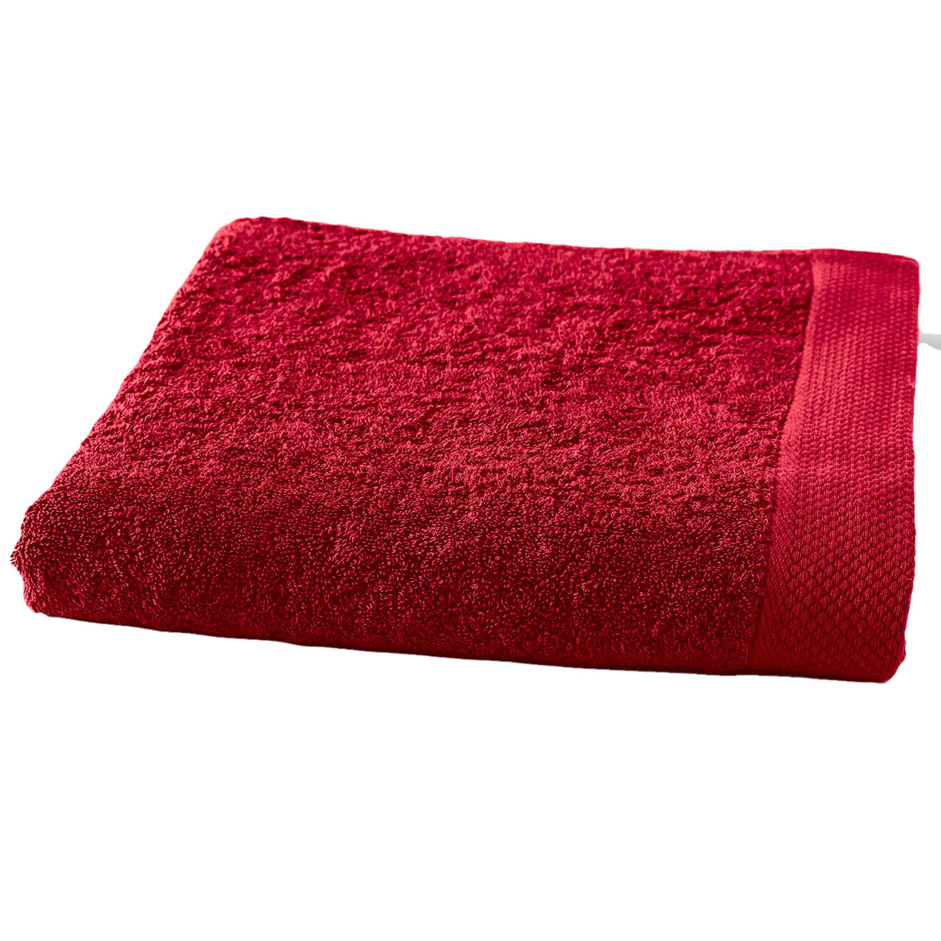 Soft by Perle de Coton Drap de douche rouge - 70x140 cm