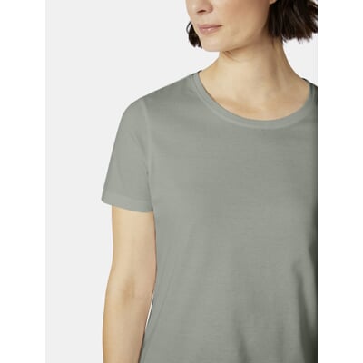 Damen-T-Shirt, Salbeigrün