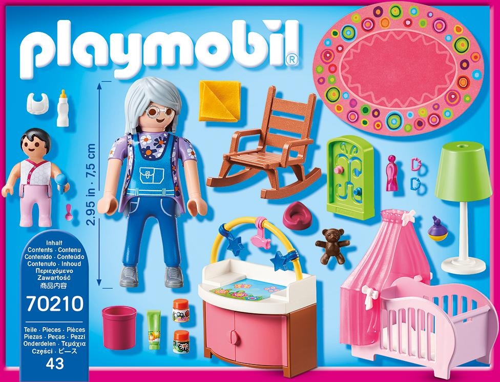 Playmobil® Konstruktions-Spielset »Babyzimmer (70210), Dollhouse« Made in Germany