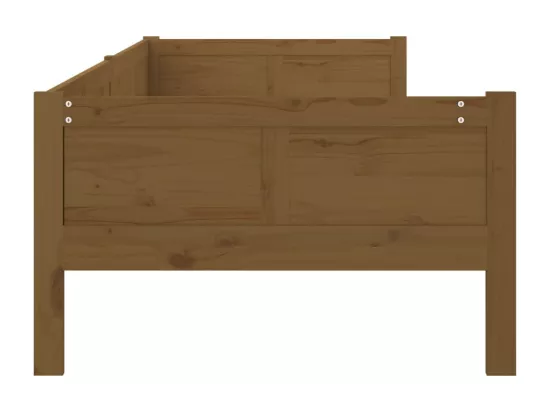 Lit de jour sans matelas marron miel bois pin massif 90x190 cm