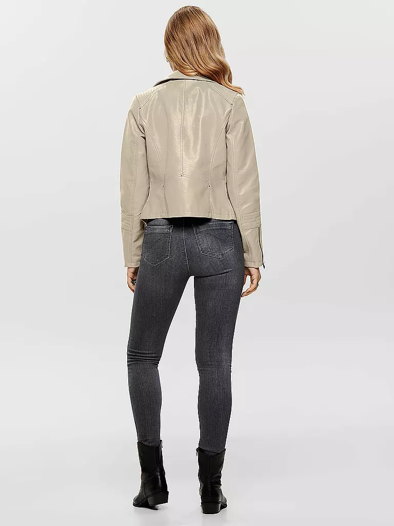 ONLY Jacke in Lederoptik ONLGEMMA creme
