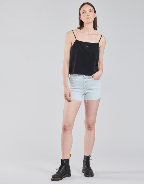 Calvin Klein Jeans - HIGH RISE SHORT - Bleu Clair