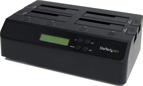StarTech.com 4 Bay USB 3.0/ eSATA Hard Drive Duplicator Dockingstation til 2,5