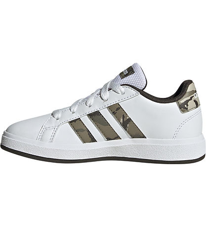 adidas Performance Sko -  Grønd Court 2.0 K - Hvid/Camo