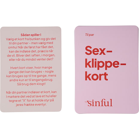 Sinful sex klippekort til par