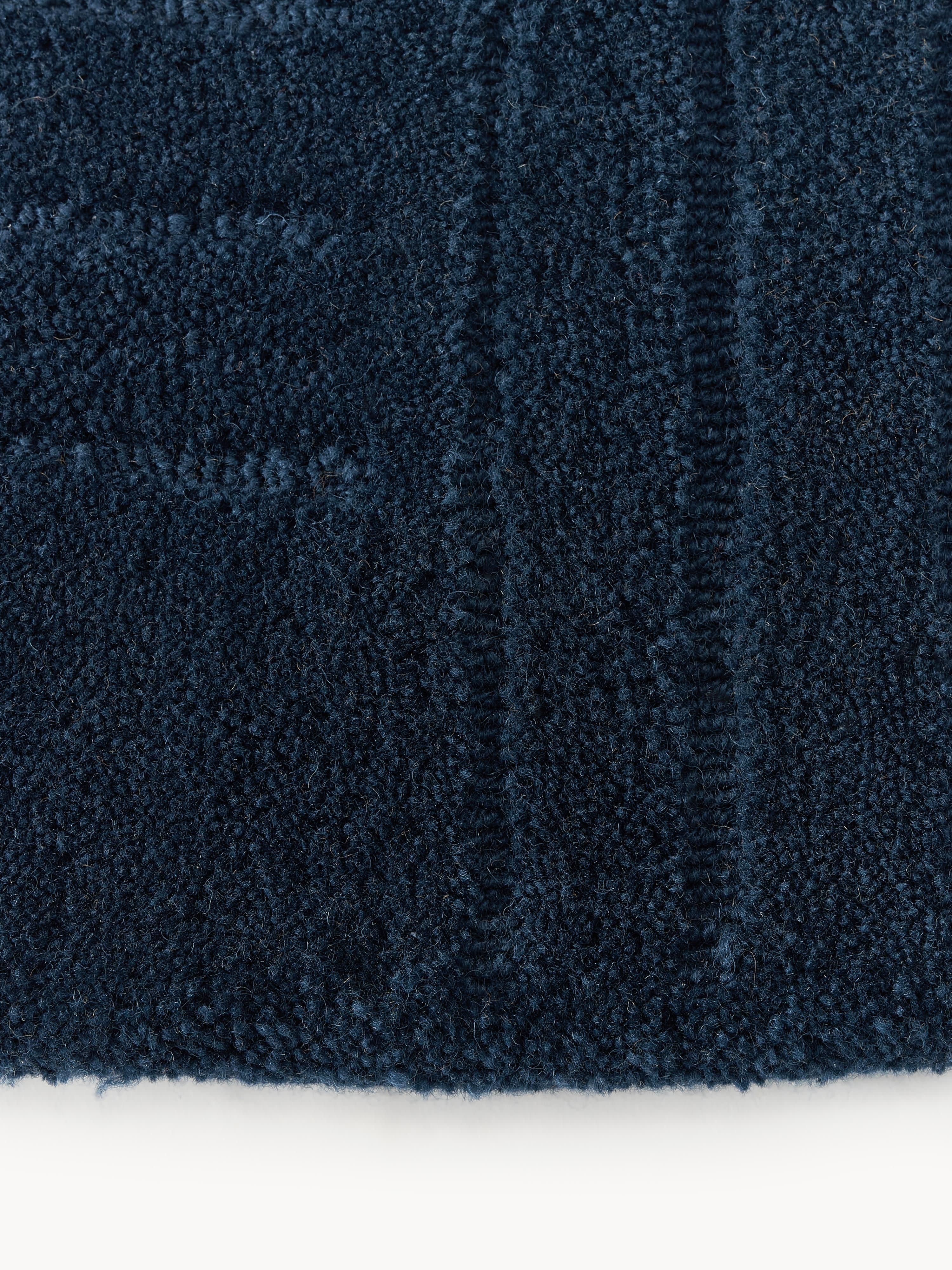 Rond wollen vloerkleed Mason, handgetuft