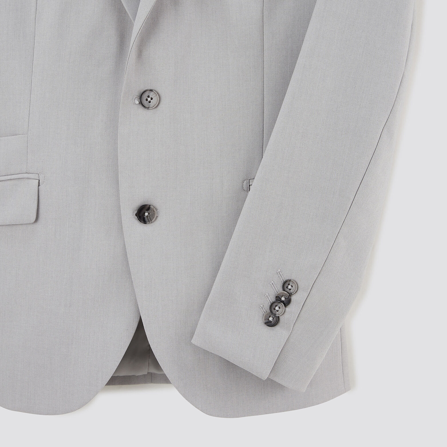 Veste de costume slim bi-ton Gris clair