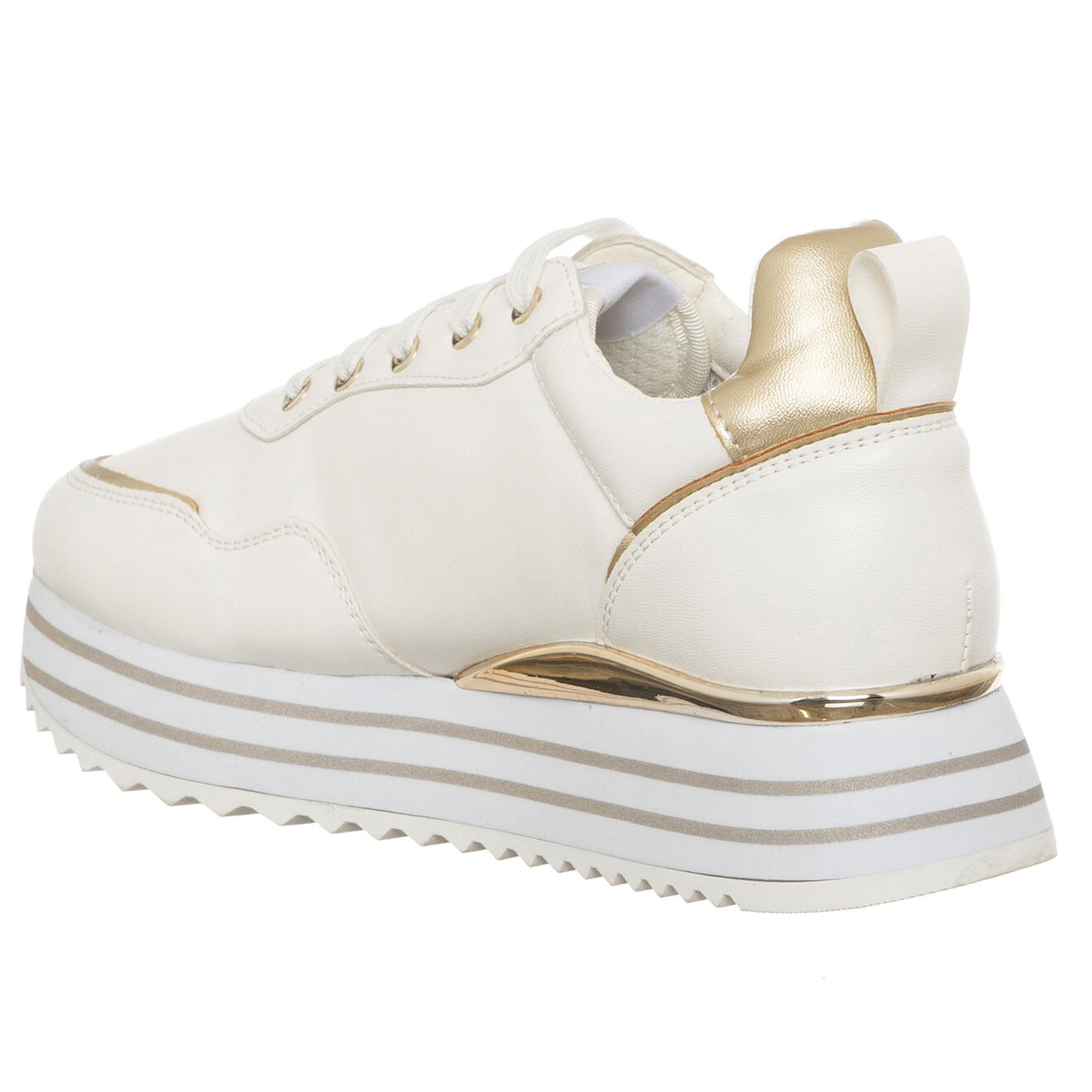 Loretta by Loretta Sneakers Elio blanc/doré
