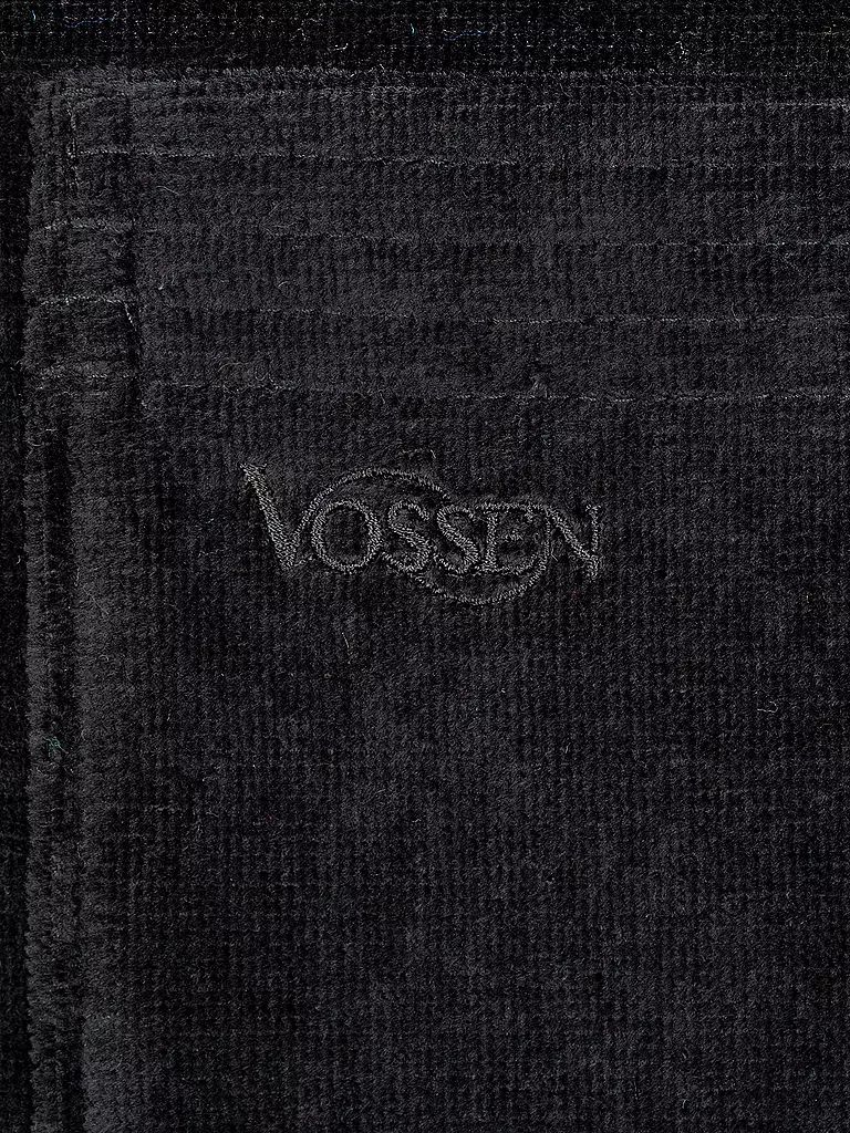 VOSSEN Unisex Bademantel TEXAS Schwarz schwarz