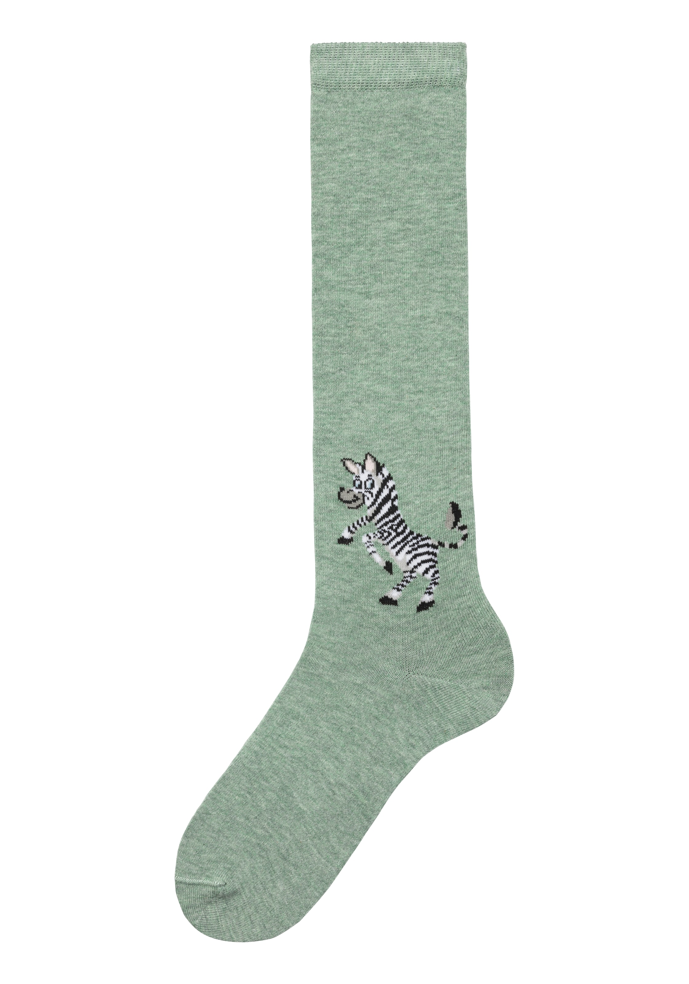 H.I.S Kniestrümpfe Packung, 5 Stk. tlg. mit eingestricktem Moriv