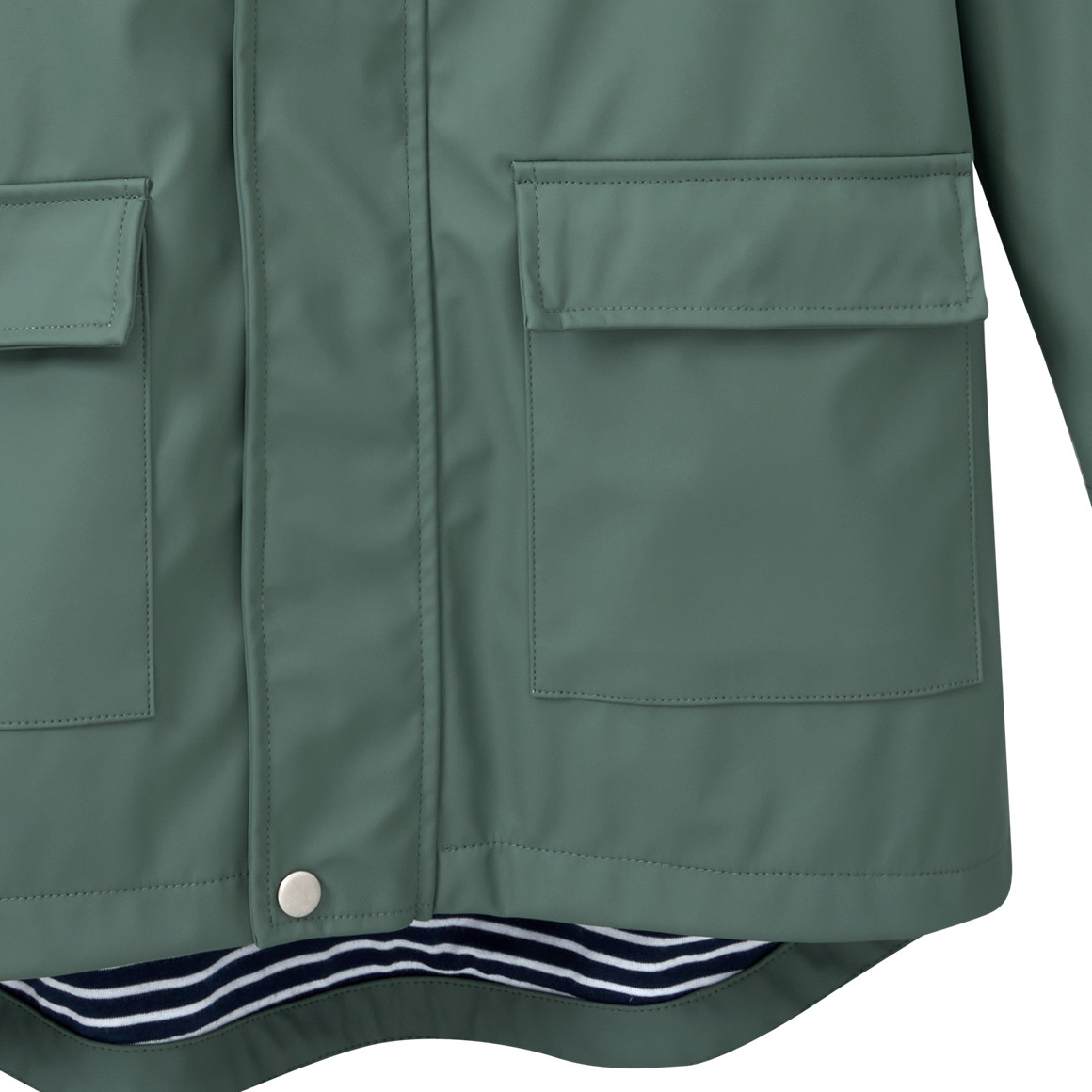 Yigga Kinder Regenjacke mit Beschichtung dunkelgrün