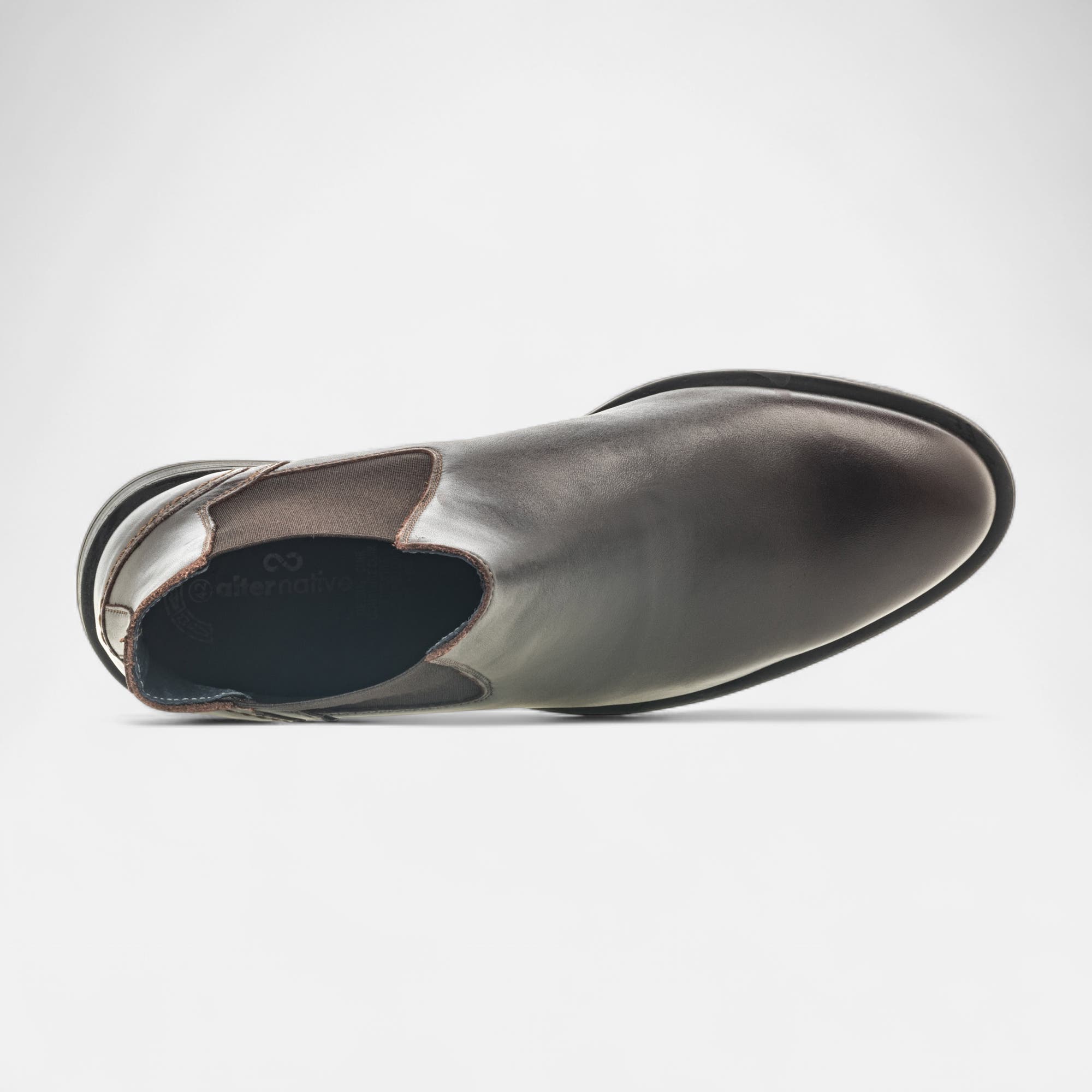 Boots chelsea Homme en cuir marron