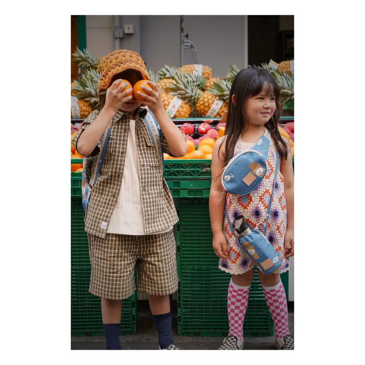 JOJO FACTORY Sac Banane Popcorn | Bleu