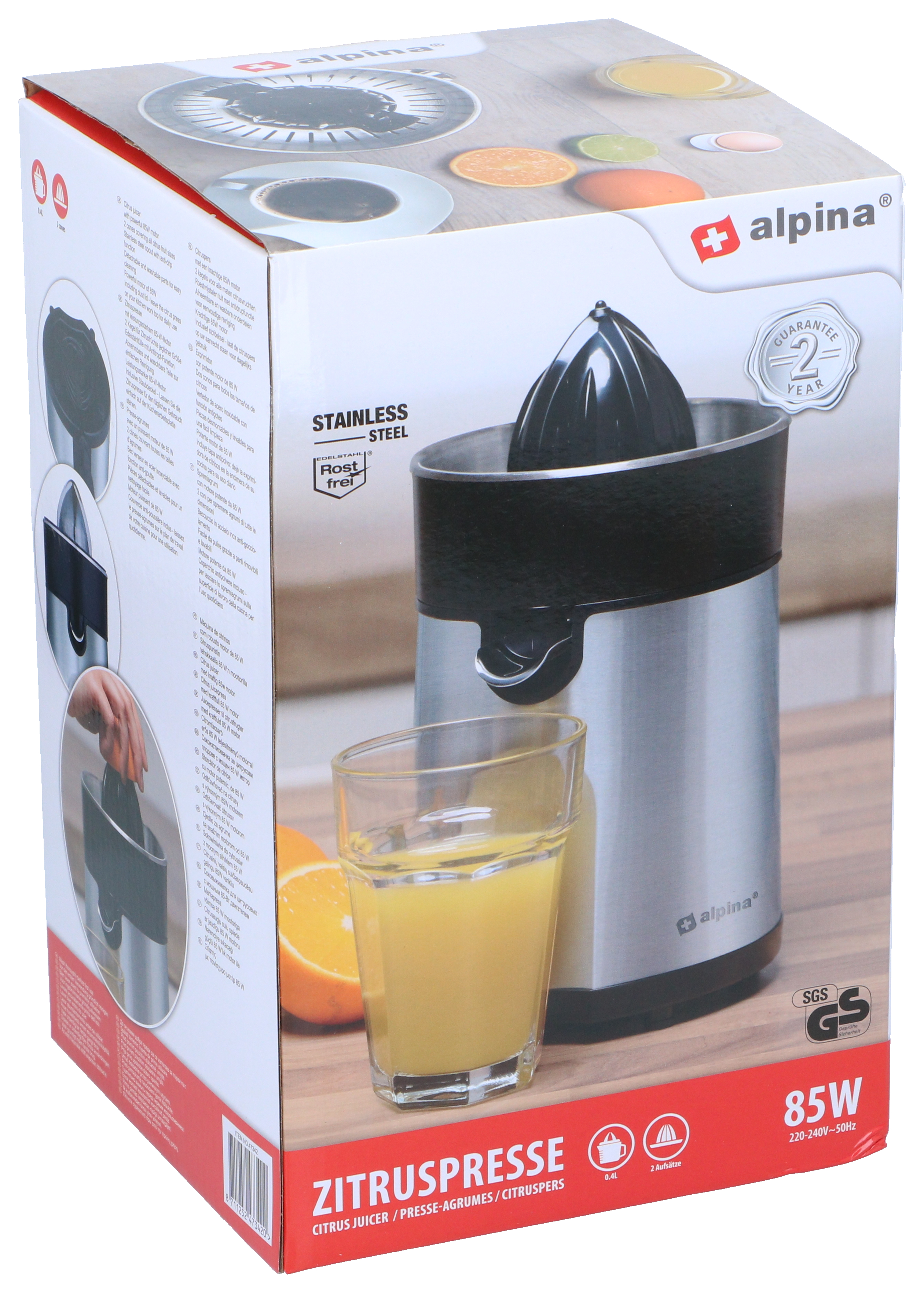 Alpina SG-85W-2017 Elektrische citruspers 85 W
