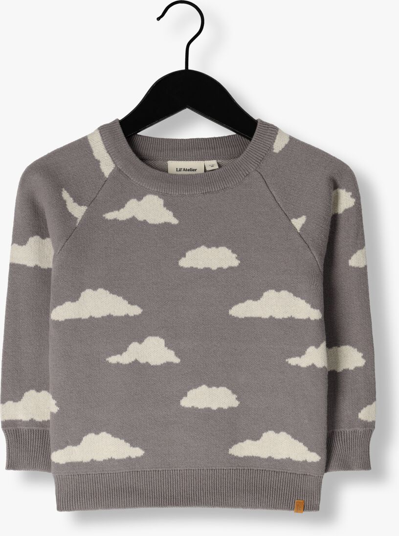 LIL\\' ATELIER grijze lil' atelier trui nmmlamao dam knit