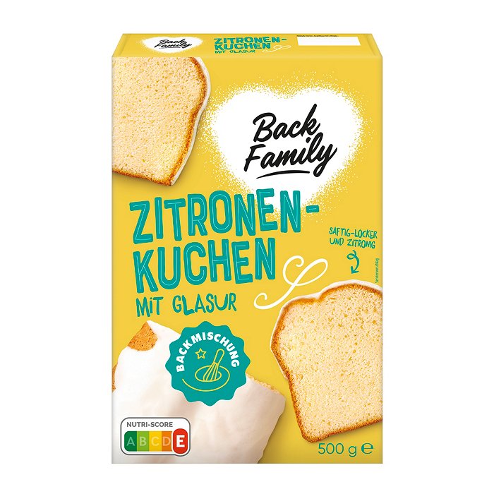 BACK FAMILY Backmischung 500 g, Zitrone