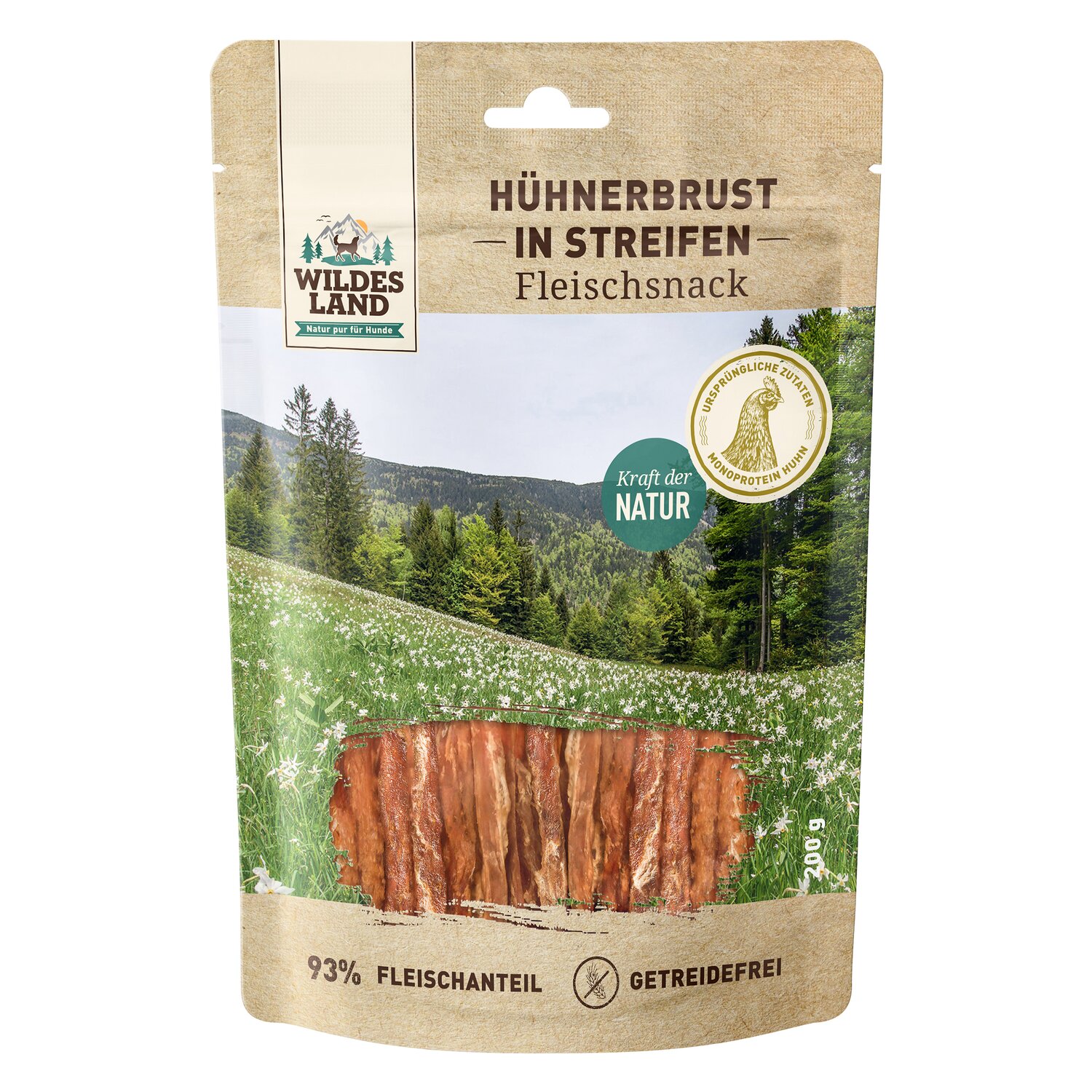 WILDES LAND Fleischsnack in Streifen - Huhn