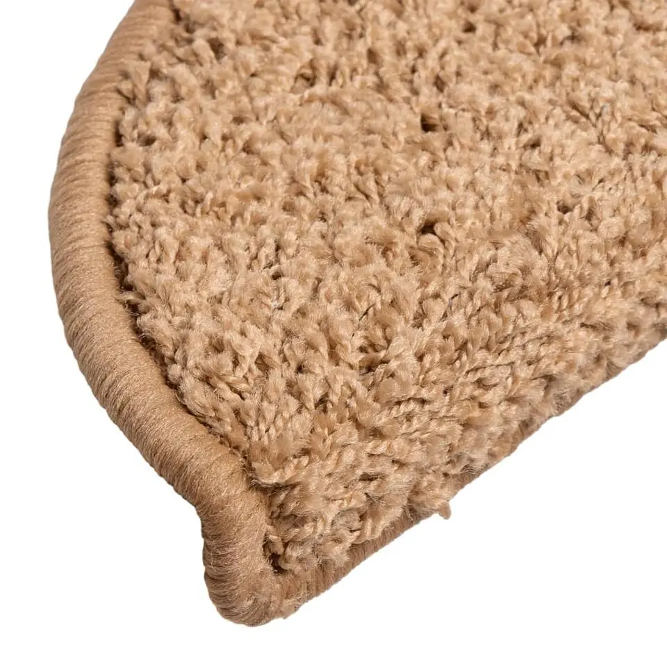 vidaXL - Tapijt Traptrede - Beige - Polypropyleen