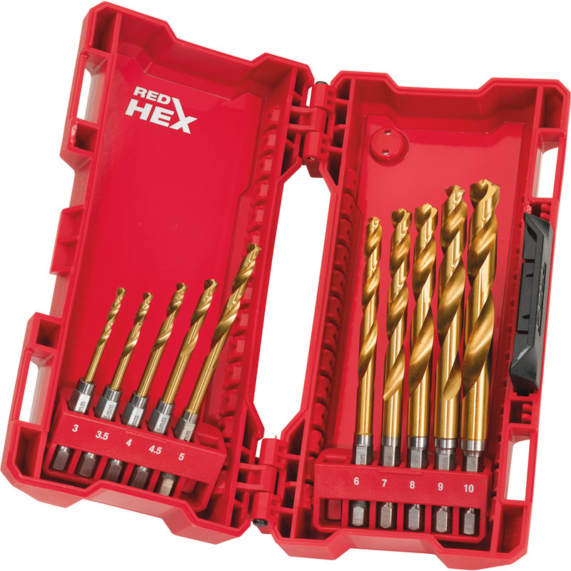 Milwaukee Shockwave HSS-G metaalborenset 10-delig
