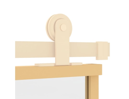 VIDAXL - Porte verre Porte coulissante doré 102,5x205cm verre esg clair et alumin...