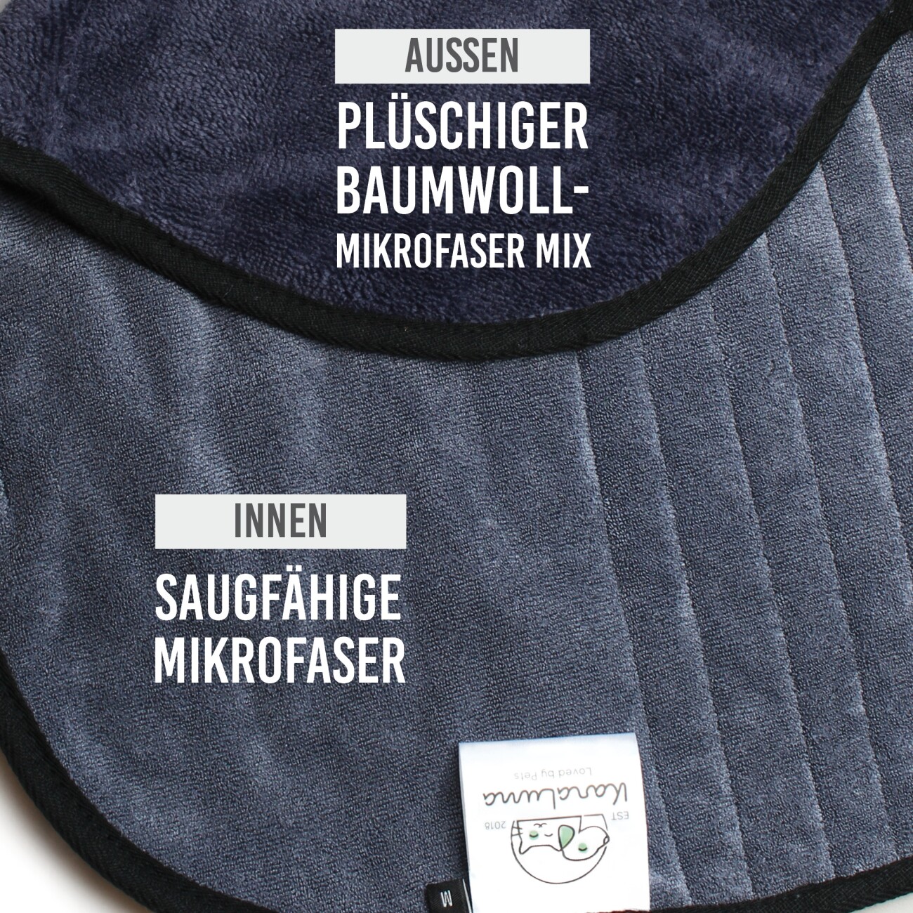 KaraLuna Bademantel für Hunde XS