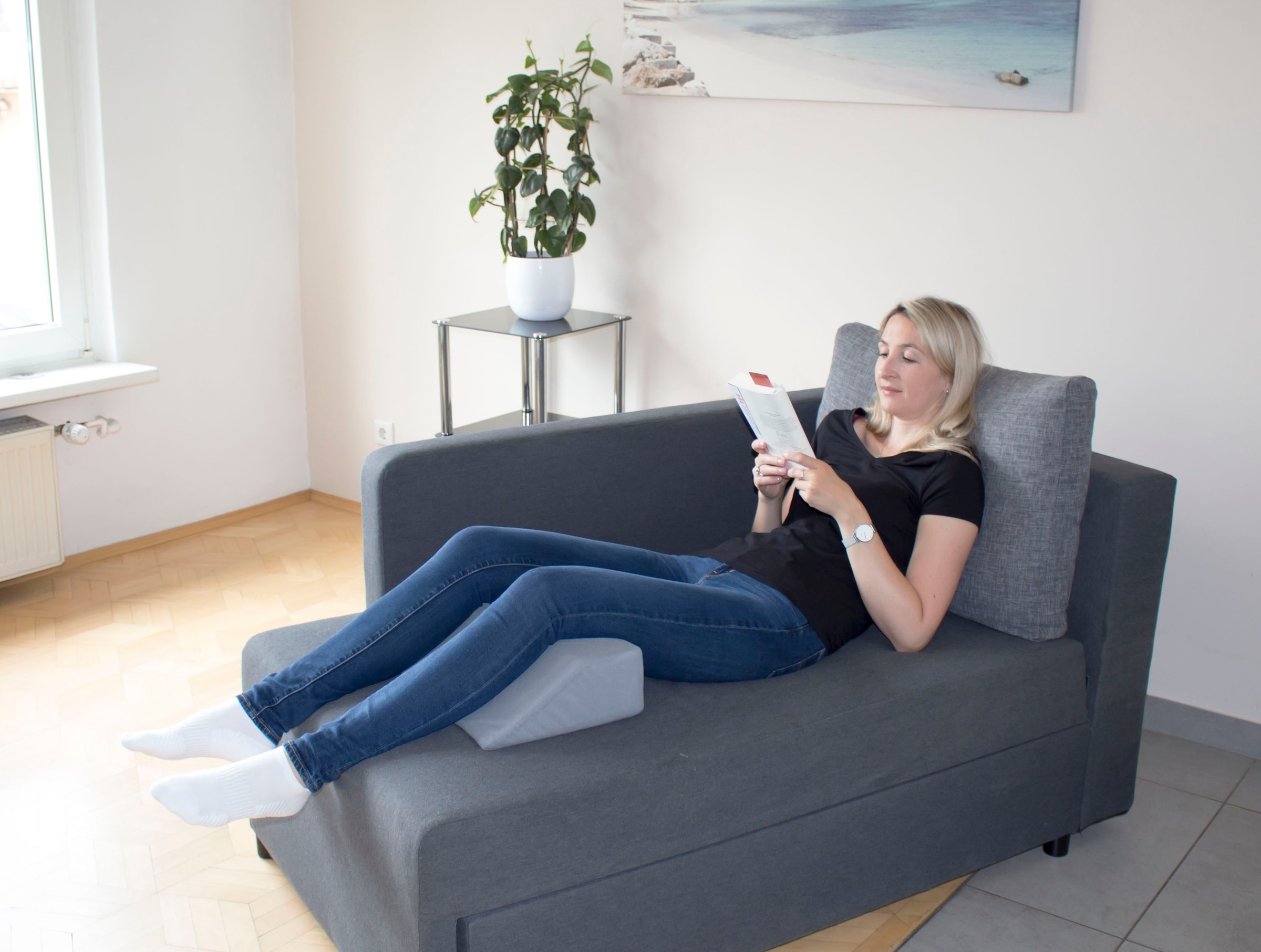 Hydas Sitzheizkissen »mit zuschaltbarer Wärme und Massage, vielseitig einsetzbar« 3 Wärme und 3 Massage Stufen einstellbar, auch zur Fussmassage geeignet