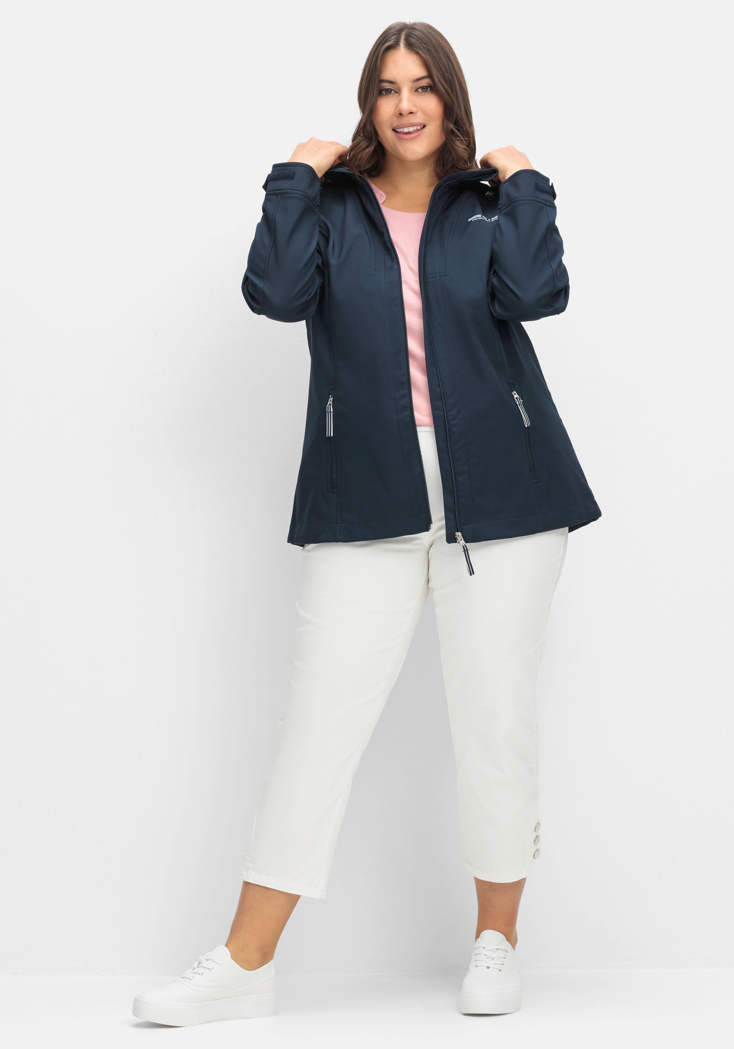 Wind- und wasserabweisende Softshelljacke