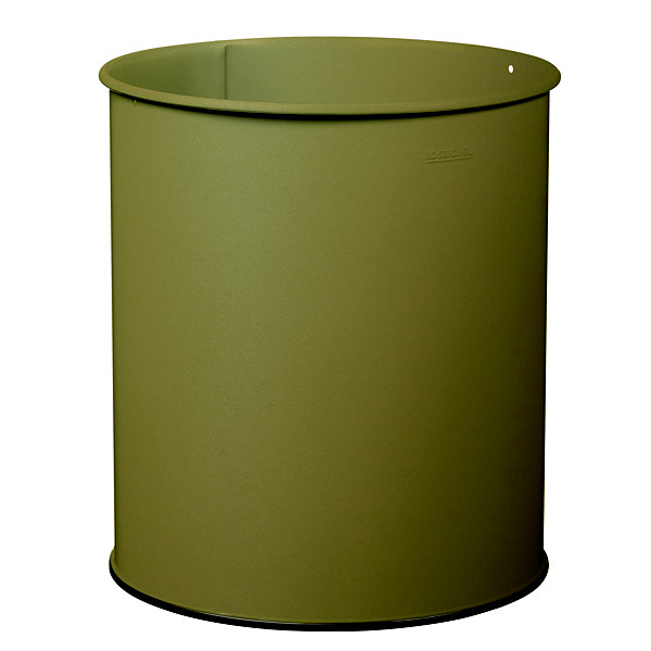 Corbeille à papier papea - 30 L - gris olive 7002 mat texture