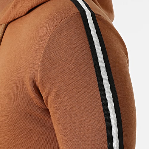 Sweat Capuche A Bandes 1807 Camel
