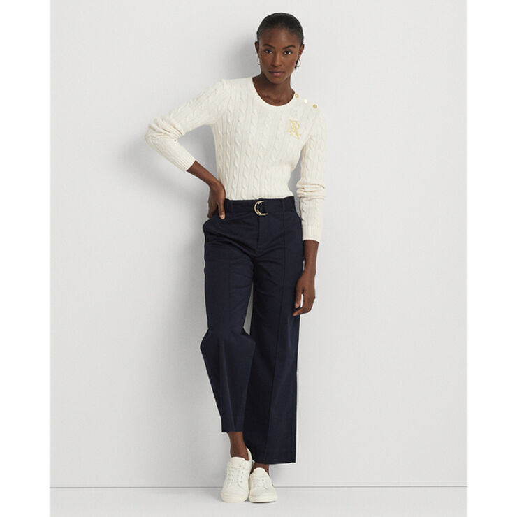 Lauren Ralph Lauren GASSED COTTON-SWEATER Mascarpone cream