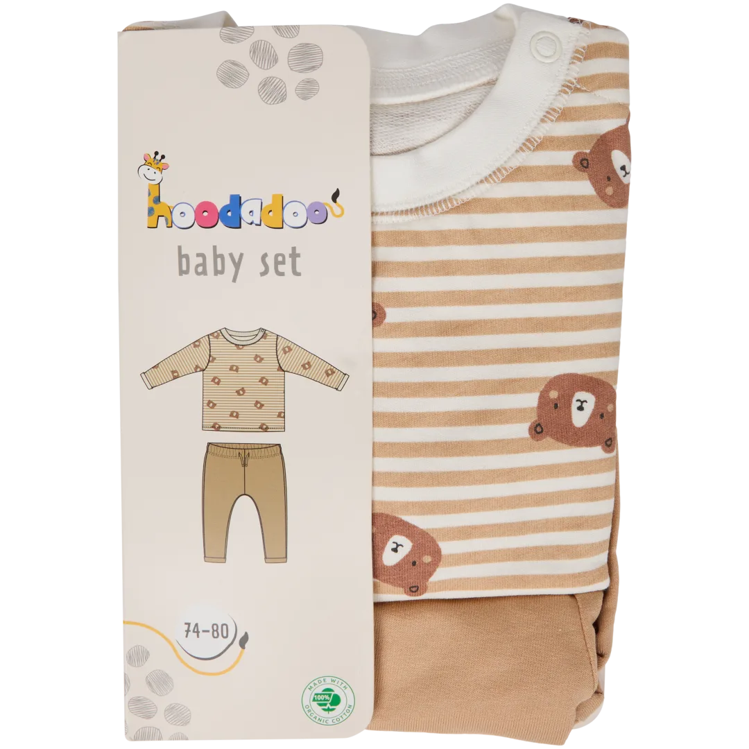 Hoodadoo baby joggingsset 2-delig | maten 62 - 80 | diverse kleuren