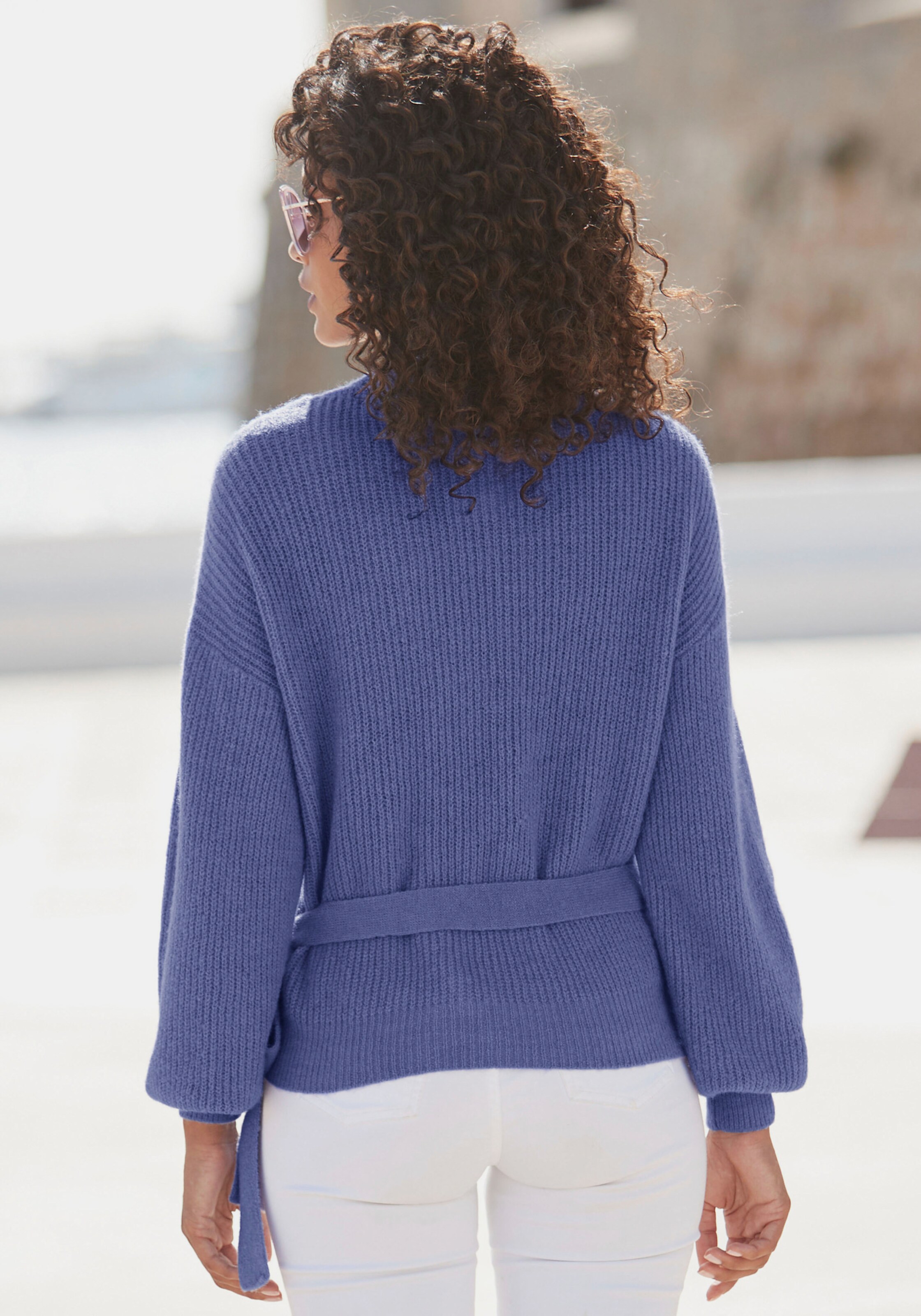 Wickelstrickjacke
