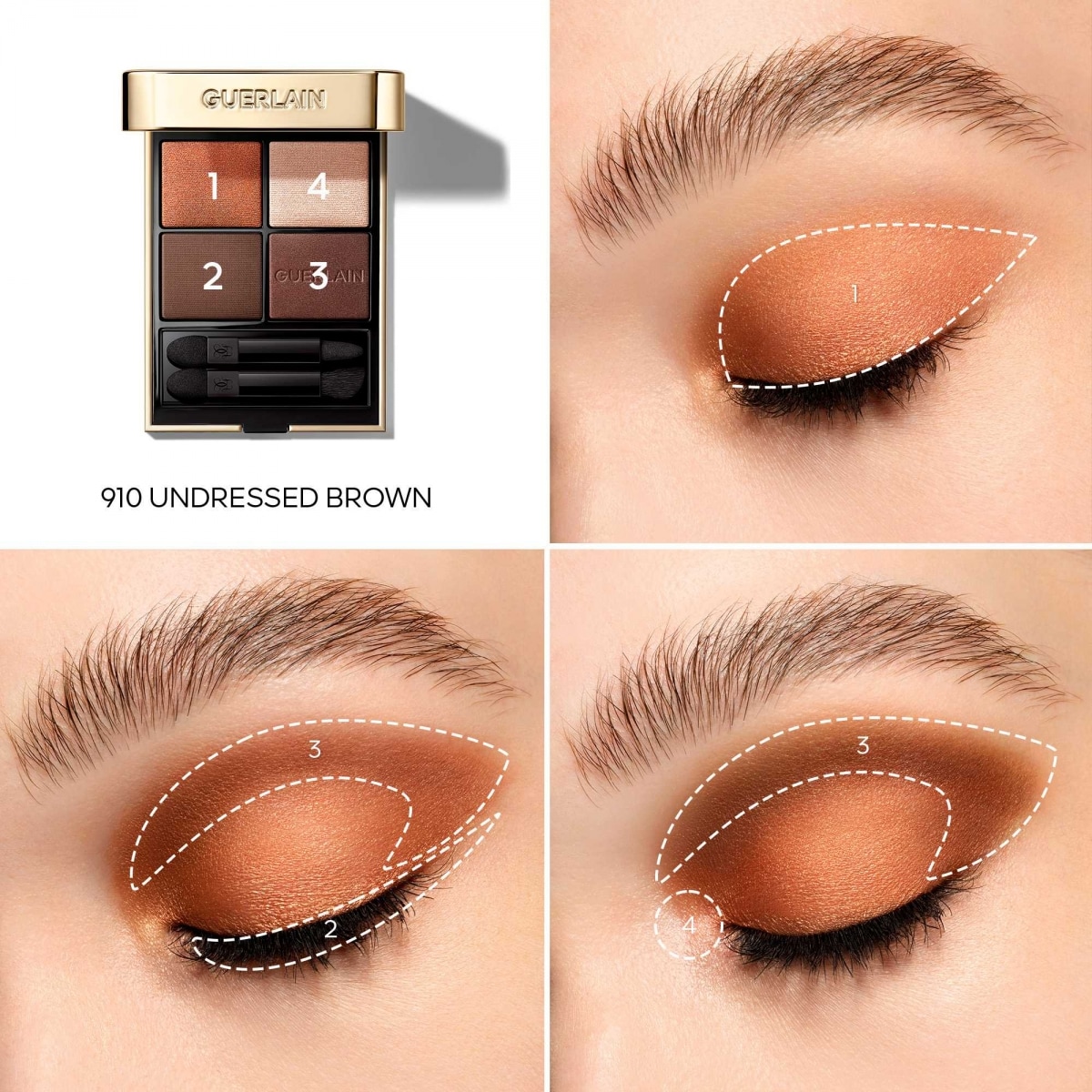 GUERLAIN Ombres G Ombres à Paupières 4 Couleurs