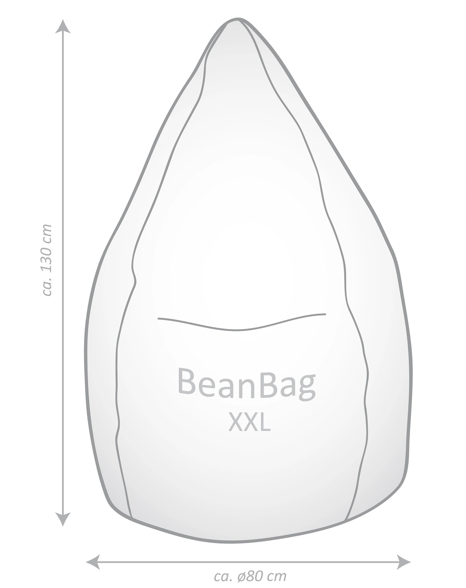Sitzsack BeanBag BRAVA XXL (Farbe: eukalyptus)
