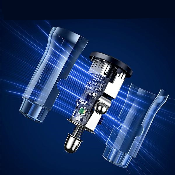 (3A) Dual USB A Auto KFZ Ladegerät Schnellladegerät für Zigarettenanzünder Power Delivery (USA001174) - Transparent