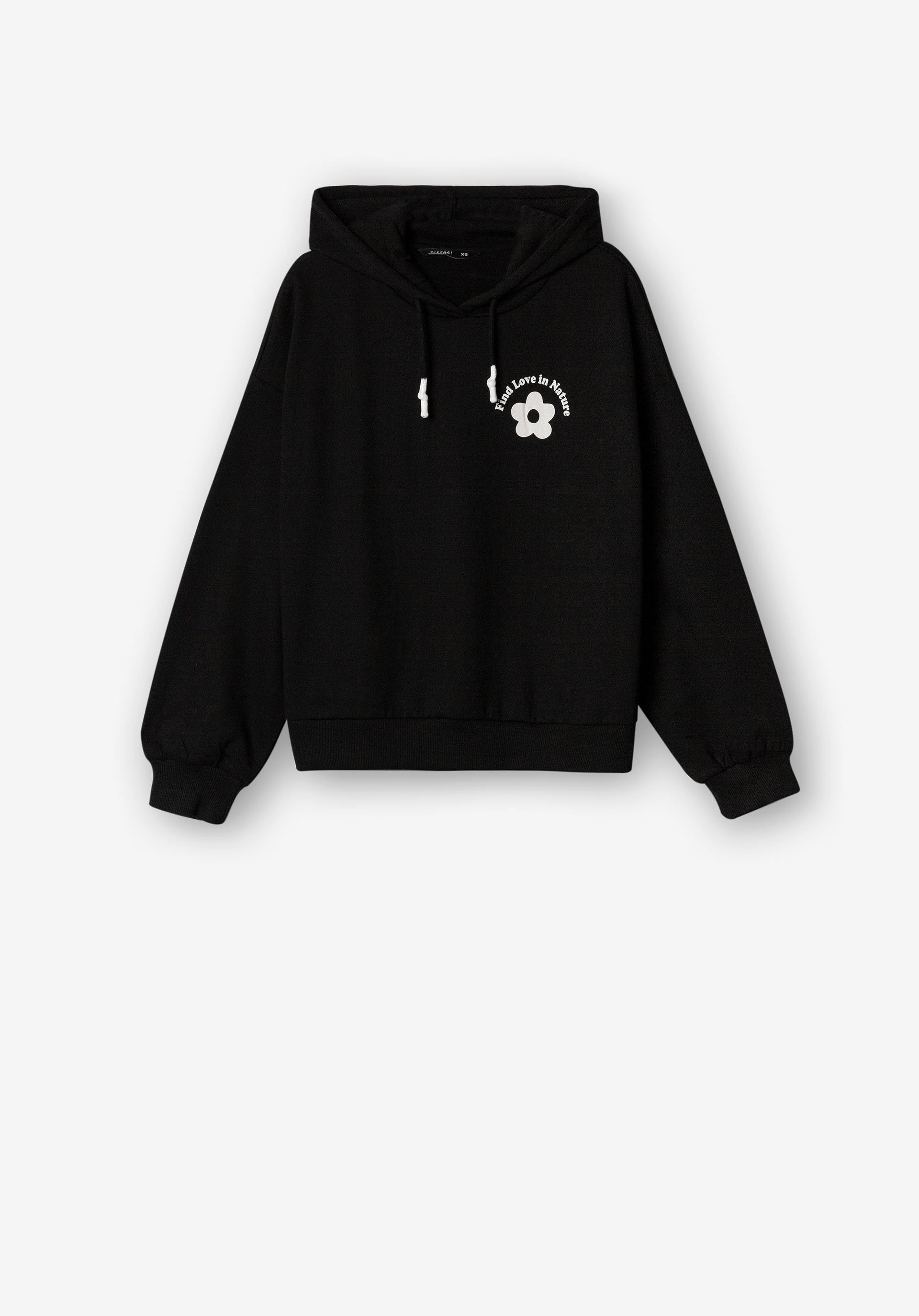 Hoodie com Mensagem nas Costas