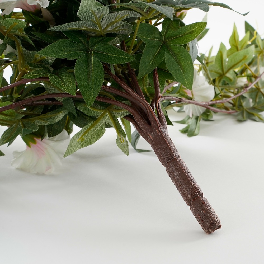 Mica decorations - pétunia artificielle suspendu crème h80