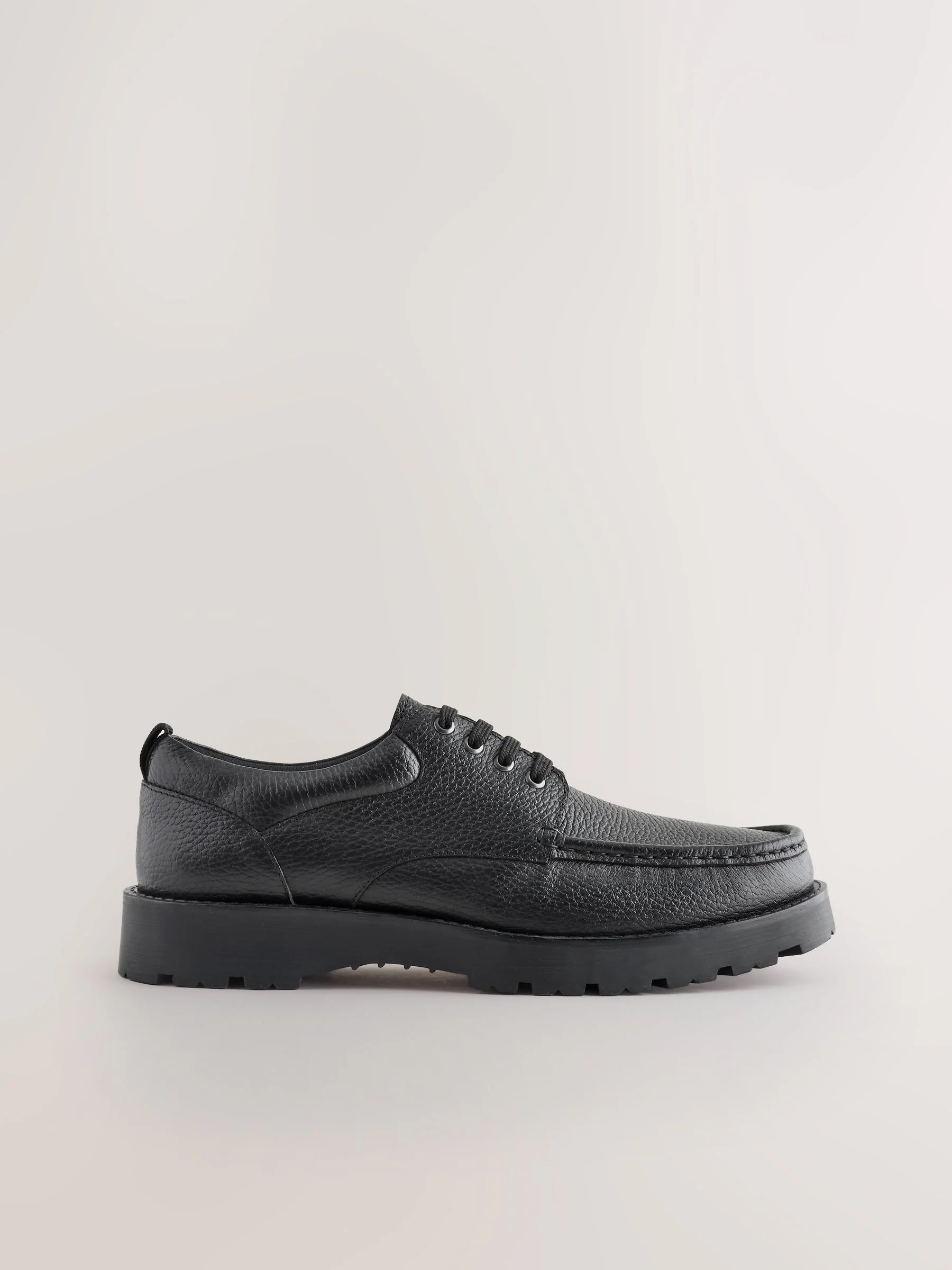 Zwart - Apron Leather Shoes