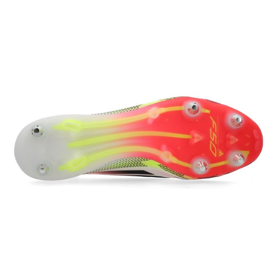 adidas F50 Elite Laceless SG Pure Victory - Blanc/Noir/Jaune