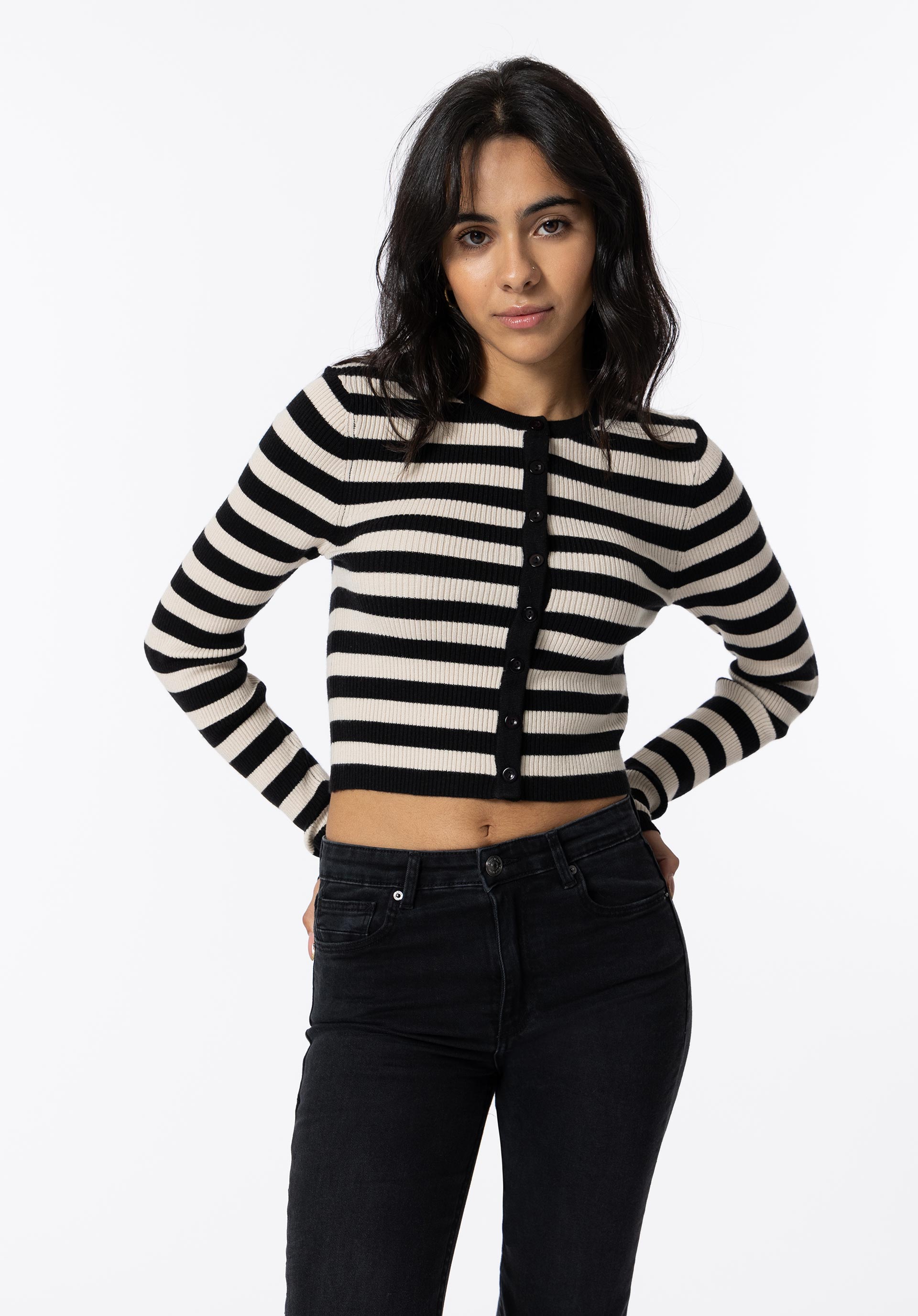 Cardigan às Riscas