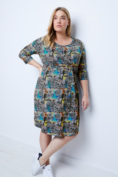 Bellieva-Kleid, Jersey, Still-Funktion, doppellagige Büste, 3/4-Ärmel, GOTS