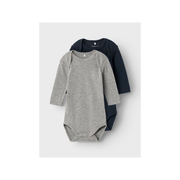 Name It Romper 2-Pack Grey \/ Dark Sapphire