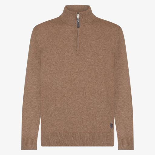Signal Sirobert Half Zip Striktrøje, Brown Sugar Melange, S